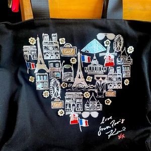 Karl largerfeld canvas tote bag